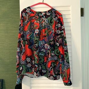CK BRADLEY cheshire blouse in dragon black - size Large